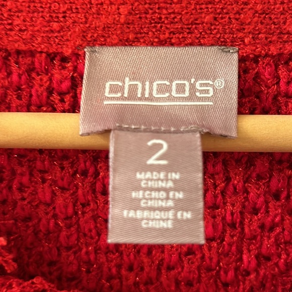 Chico’s red Lady Jacket. - Picture 2 of 5
